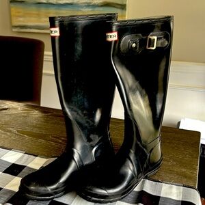 Hunter Rain boots Black Wellies